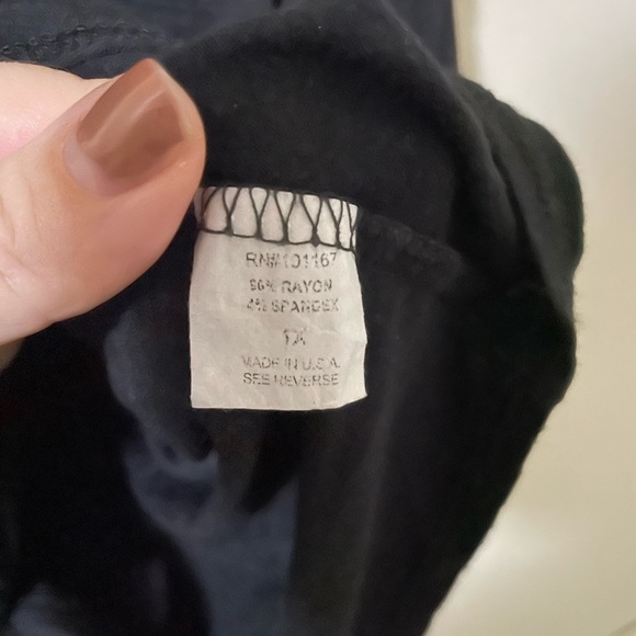 Kim and Cami V-Neck Tie Top with Mother of Pearl Buttons - 1X - Picture 5 of 5